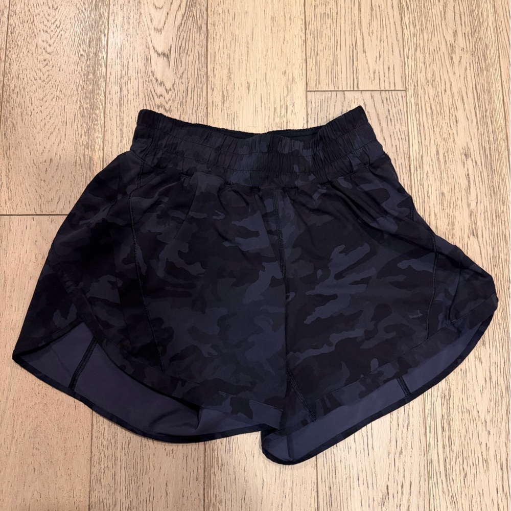 lululemon athletica Black Camo Athletic Shorts